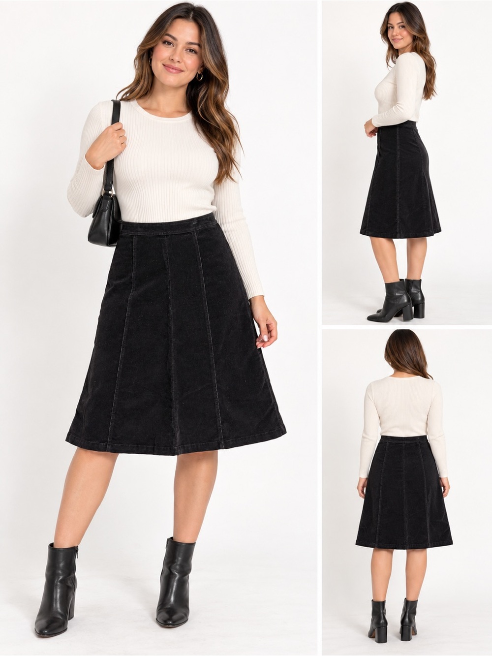 Croft&Barrow. Corduroy A-Line Skirt women!